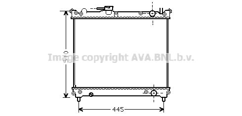 AVA QUALITY COOLING Радиатор, охлаждение двигателя SZ2024